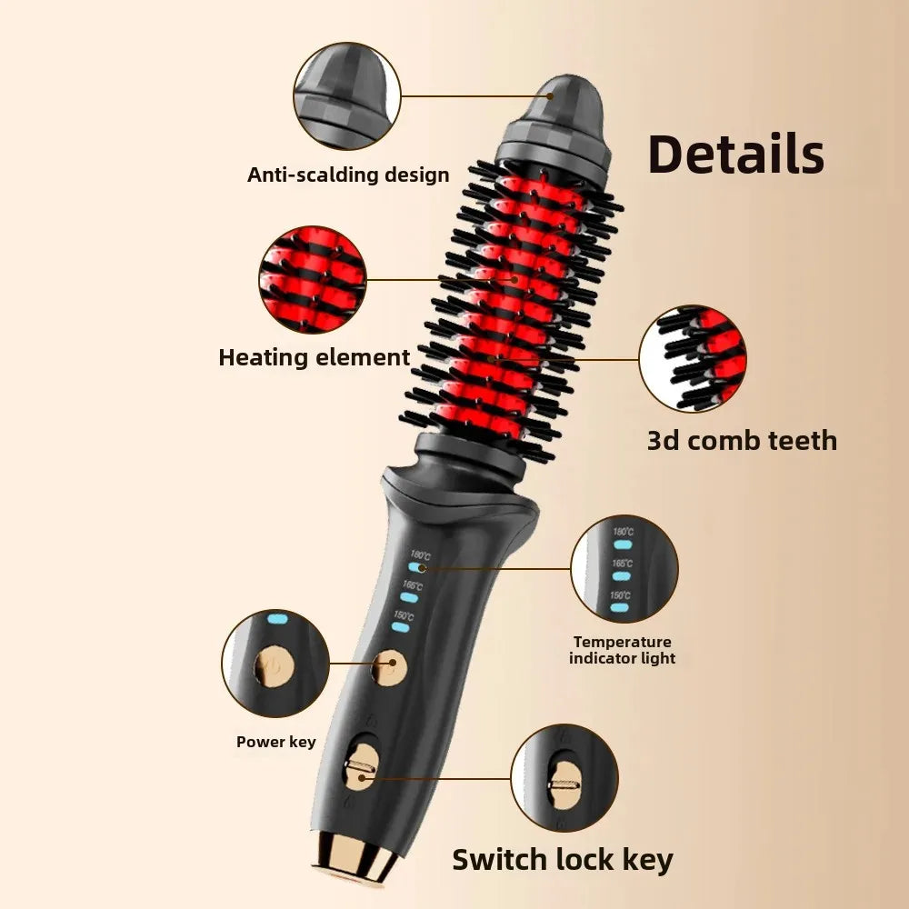 Rechargeable Wireless Curling Iron Multi-Functional Straight And Curl Hair Styler Large Wave Curling Iron No Damage to Hair